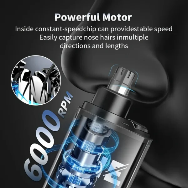 USB charging nose and ear hair trimmer - Image 6