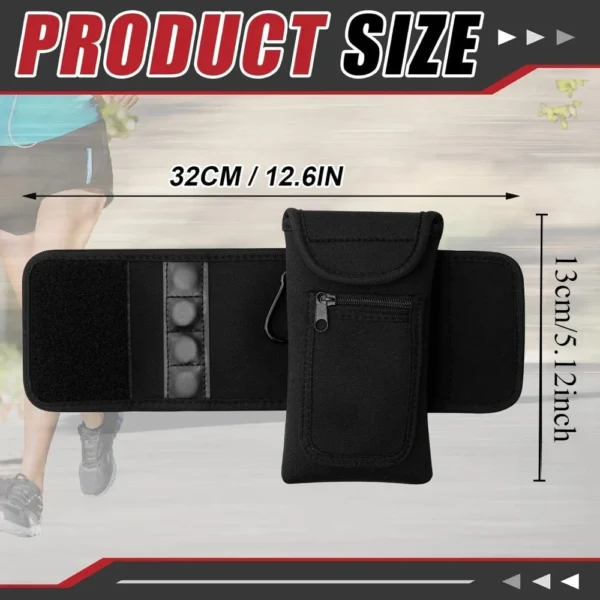 Magnetic Water Bottle Holder with Mobile Phone Pocket - Image 5