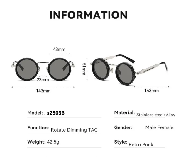 Polarized Adjustable UV400 Dimming Sun Glasses - Image 7