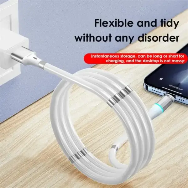 2.4A Magnetic Fast Charging Cable (Type-C & Micro USB) - Image 3
