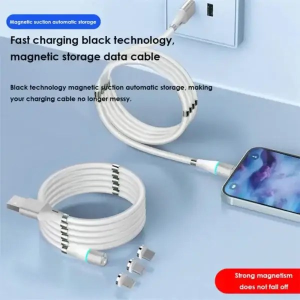2.4A Magnetic Fast Charging Cable (Type-C & Micro USB)