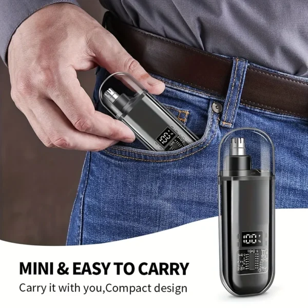 USB charging nose and ear hair trimmer - Image 2